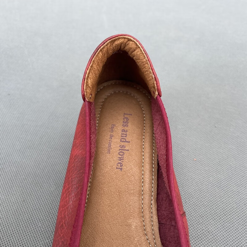 大码女鞋40-43宽胖脚特大低跟牛皮浅口女单鞋四季鞋 好穿 有4243大码