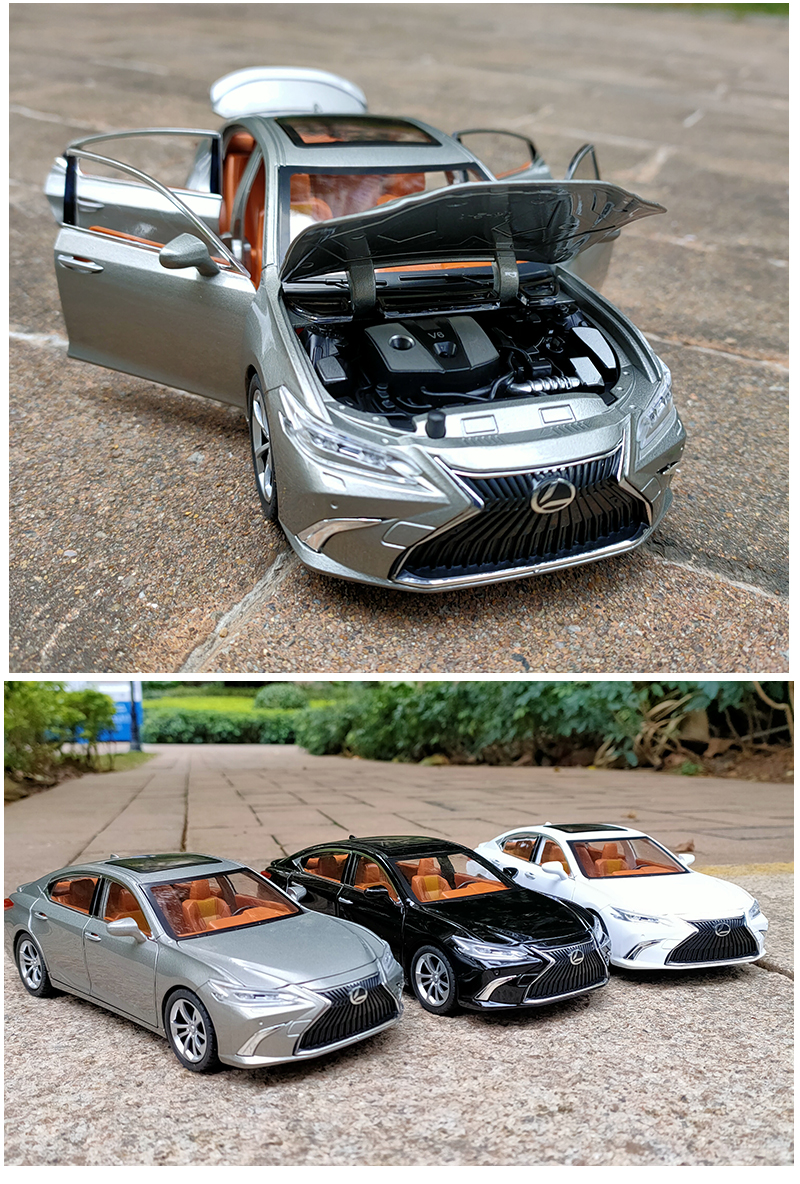 24雷克萨斯es300h凌志轿车合金汽车模型儿童金属男孩玩具车 雷克萨斯
