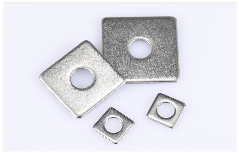 冰能304不锈钢四方垫片四方平垫正方形垫墙用方垫m3m4m5m6m8m10m12m14