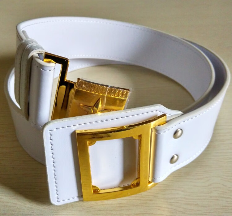 欧棒(orlbiorny) 【jd京选】腰带白色五星外腰带 户外训练礼仪腰带 男