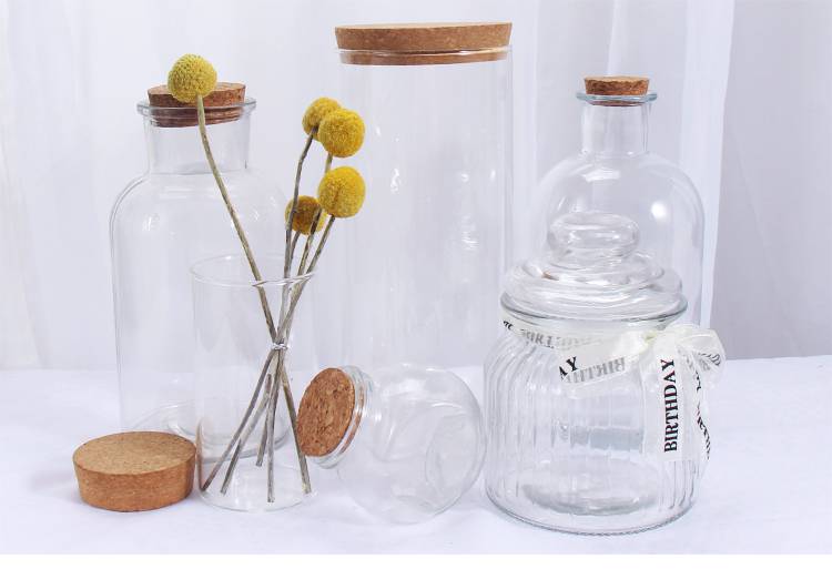 星星瓶空瓶幸运星星瓶子许愿罐漂流空瓶520玻璃装干花贝壳沙漠滩diy