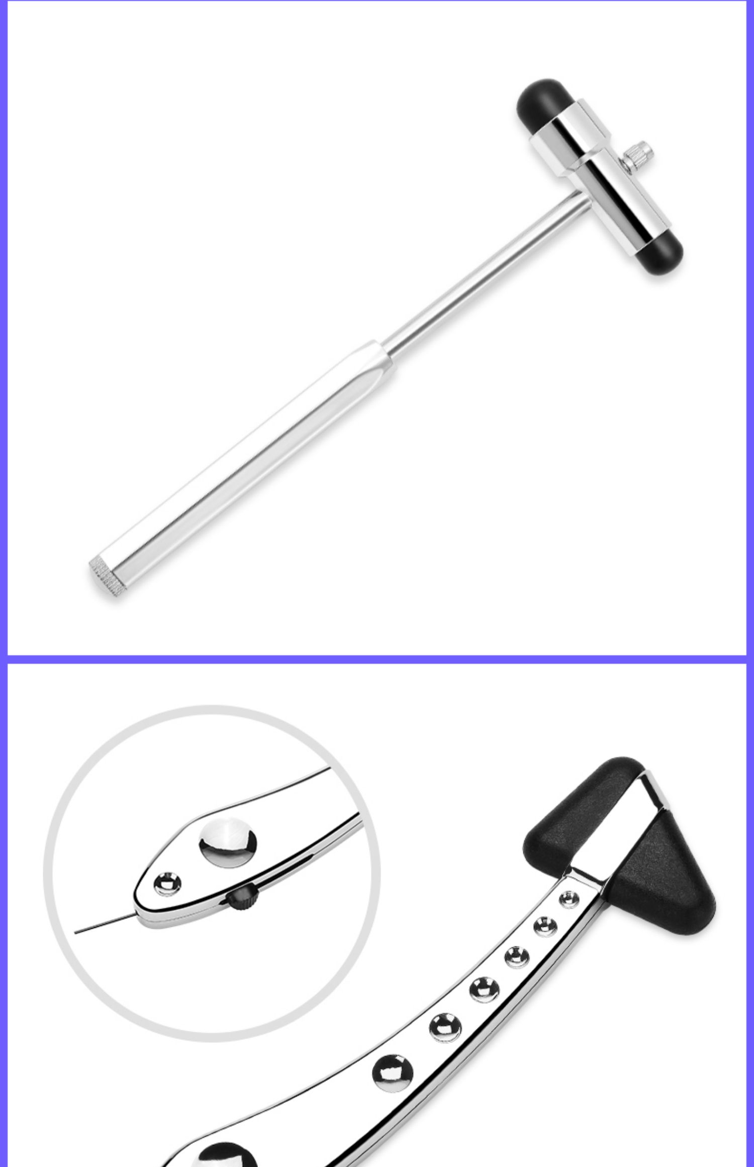 zotoyl医用叩诊锤医生专用神经内科反射专业多功能不锈钢骨科检查扣诊