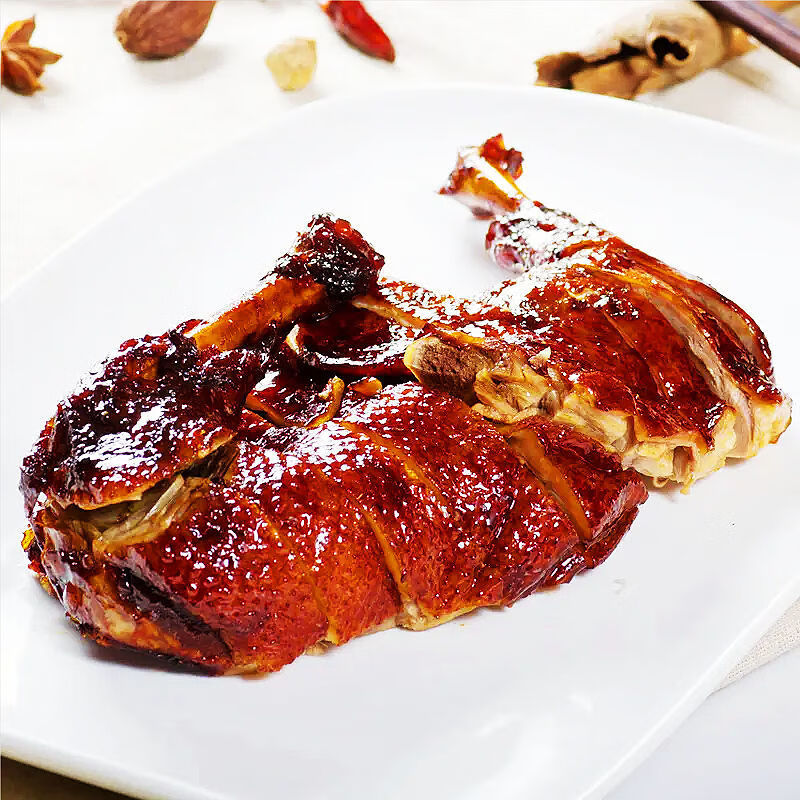 榕下小鹿甜皮鸭1200g乐山卤鸭子四川卤味烤脆皮鸭酱鸭熟食 五香味不加
