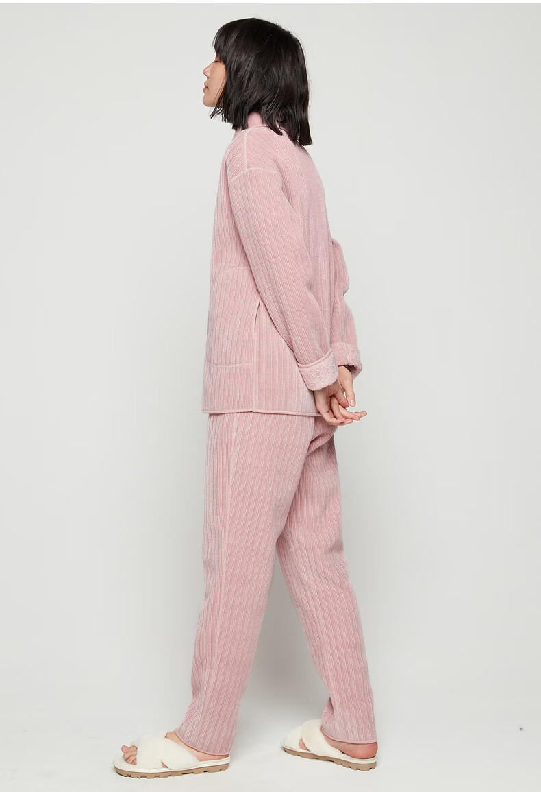 爱慕家居服女士套装双面暖绒双面穿长袖分身套装am466601蓝色8ha160