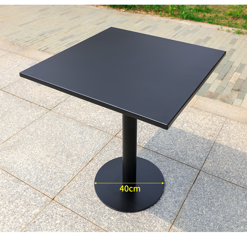 方台组合庭院露台室外酒店花园休闲阳台家具 4椅 d60cm碳钢圆台【图片