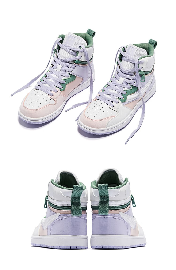 乔丹板鞋女2021秋冬新款高帮休闲运动鞋韩版潮流情侣款滑板鞋女鞋乔丹