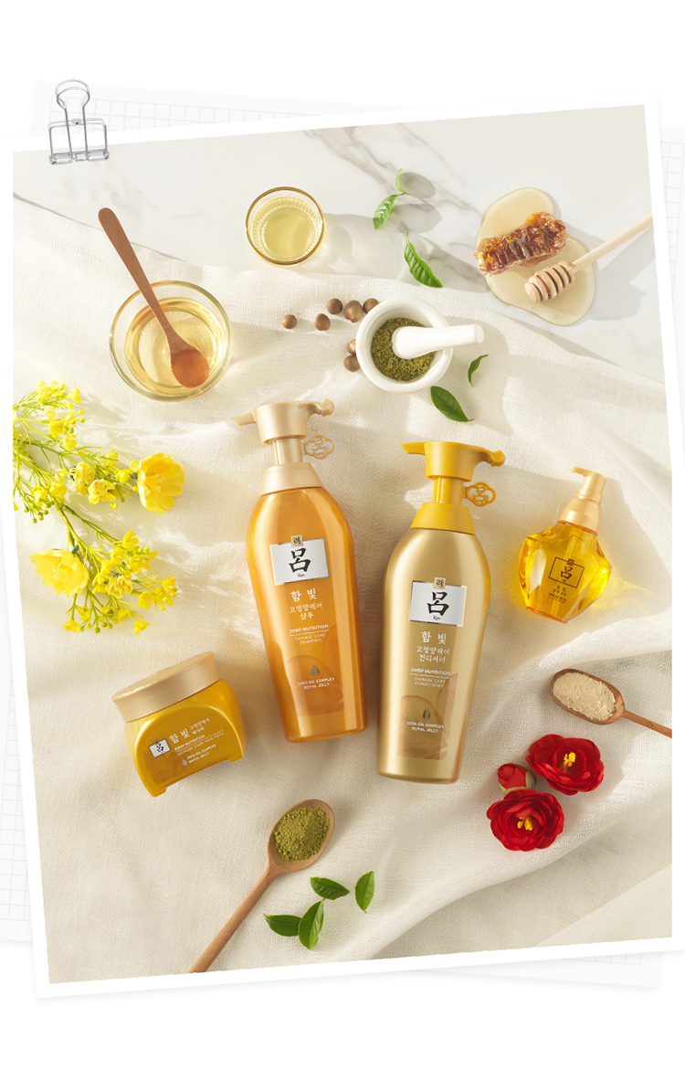 爱茉莉ryo金红吕养护严重染烫损伤抚平毛糙柔顺洗发水400ml400ml金吕