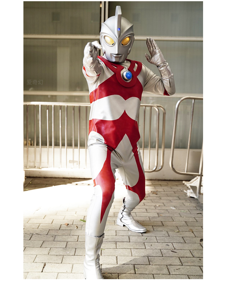 奥特曼cos皮套可穿戴皮套奥特的曼皮套头盔摆件1:1可穿戴身盔甲eva