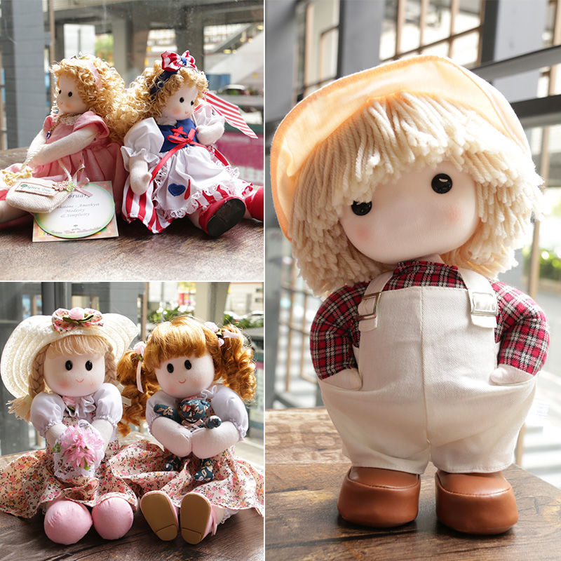 定制音乐娃娃八音盒送情侣姐妹毕业闺蜜儿童女孩生日礼物小樽大号蓝色