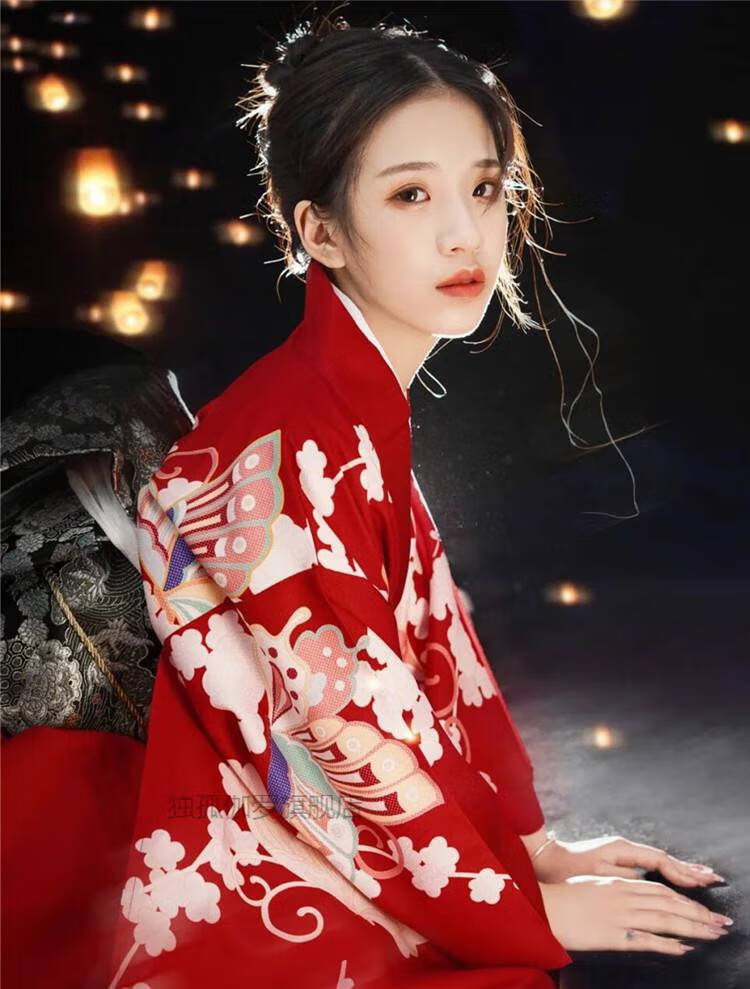 【新款】和服女正装樱花日本二次元日系神明少女影楼摄影写真服装日式