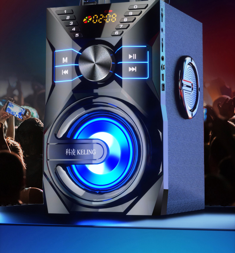 科凌k9移动手提广场舞音响带无线话筒便携式户外唱歌跳舞家庭k歌音箱