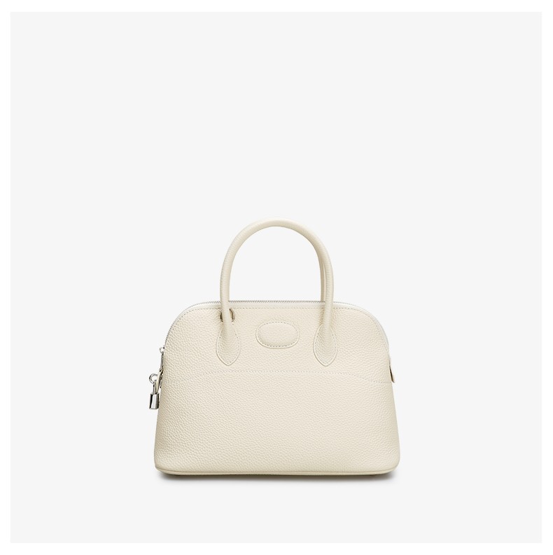 kimo 小众ins包包女新款 潮保龄球包时尚 简约 高级感 牛皮大容量通勤