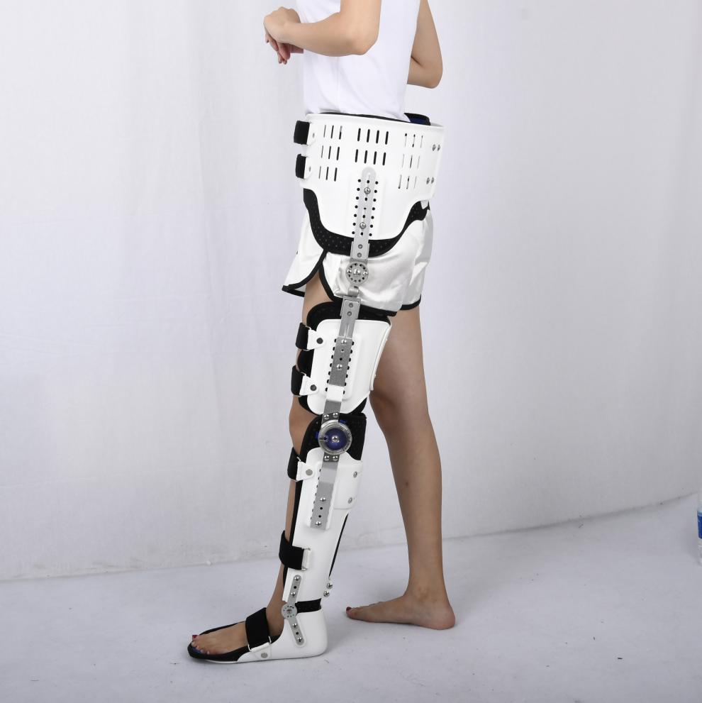 新品可调节髋胯骨腰部膝踝足关节固定支具高低位截瘫行走护具单腿右侧