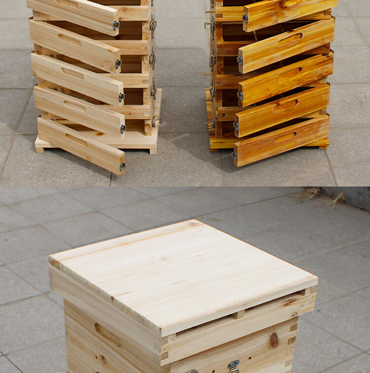 【新款】蜂之家 格子箱煮腊加厚杉木蜂箱中蜂土养箱养蜂专用工具养