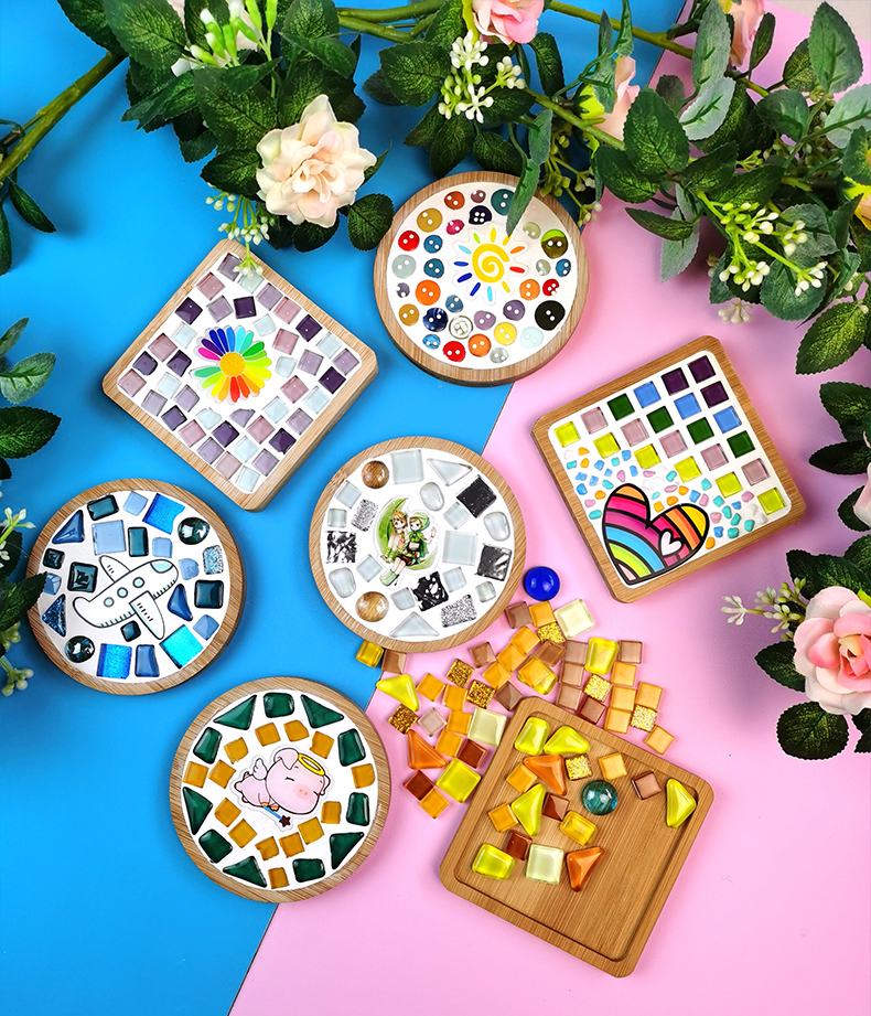 手工diy马赛克杯垫材料包 简单手工团建创意活动自制礼物粘贴玩具
