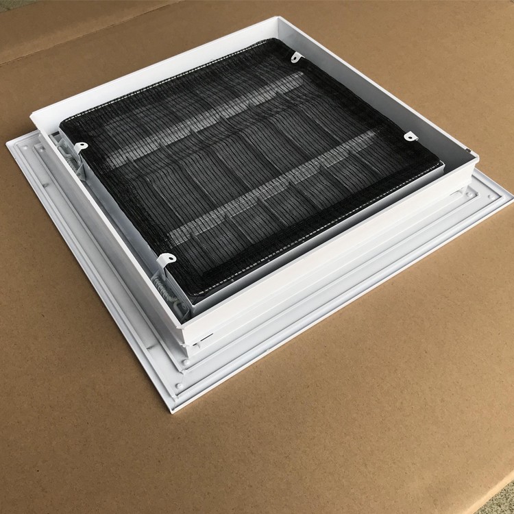 铝合金门铰式回风带网百叶中央空调回风柱净化车间风口吊顶检修口铝