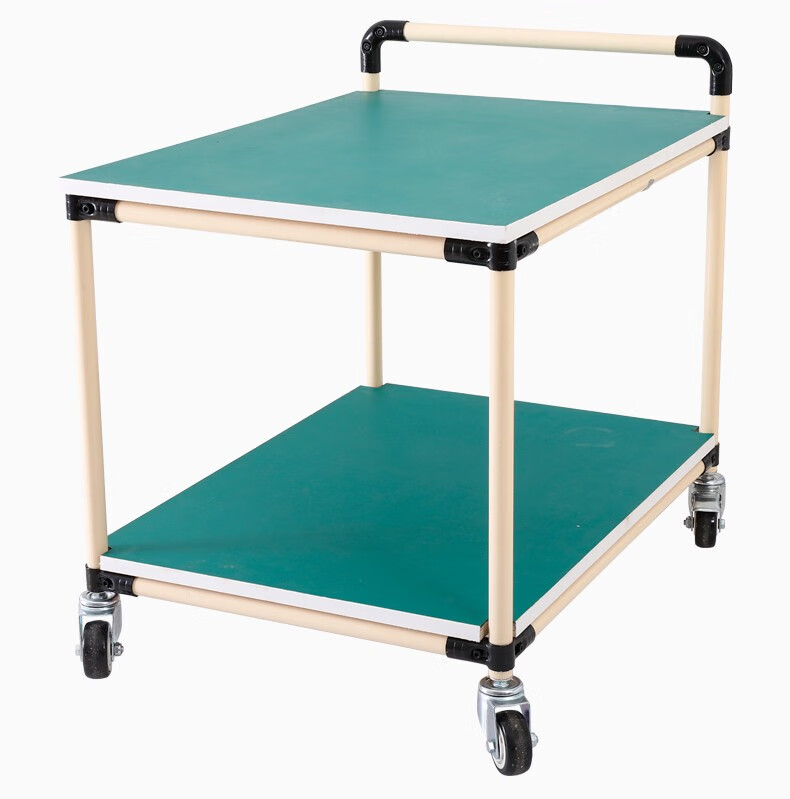 防静电周转手推车精益管周转车流水线物料架脚轮工具车手推工作台 500