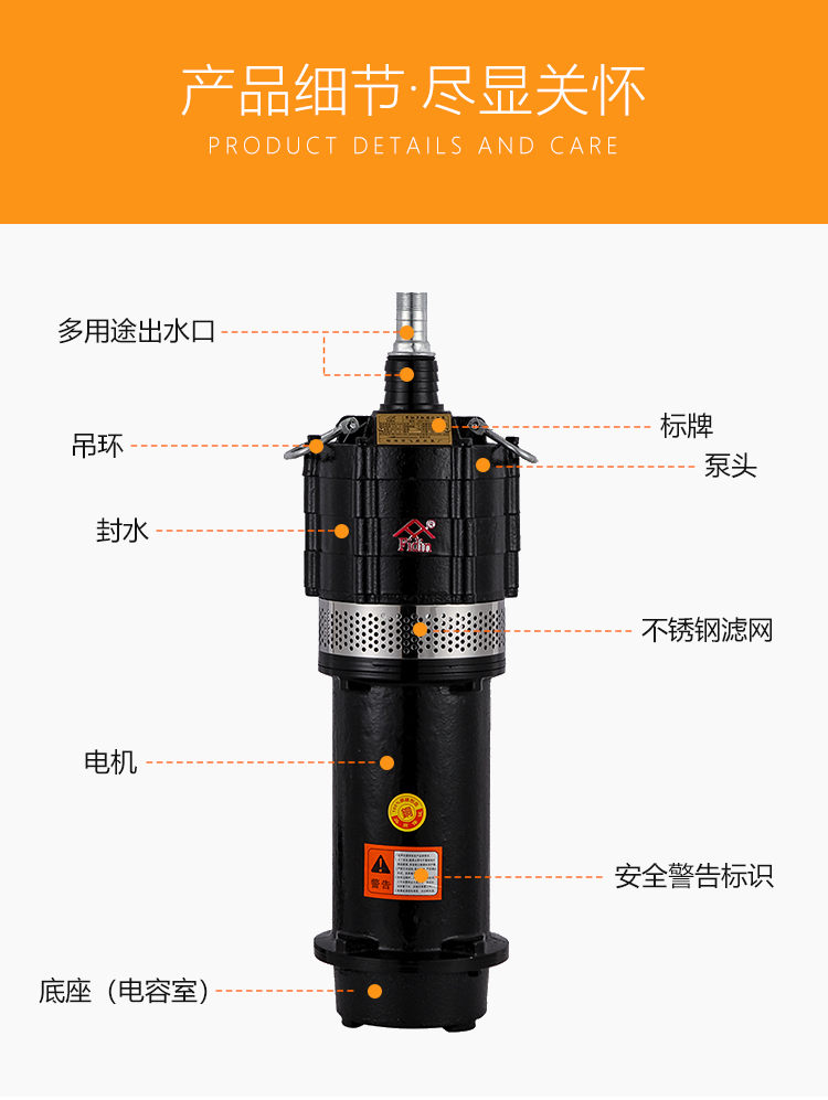 小型高壓潛水泵220v家用井水抽水機高揚程單相水泵農用多級抽水泵獵獒