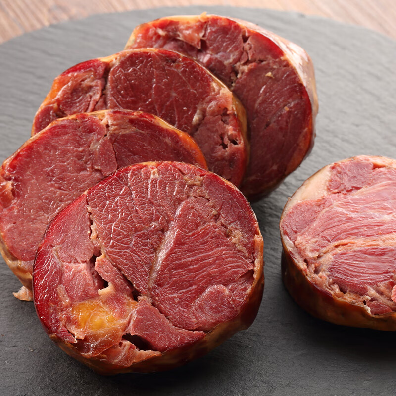 百乐顺新疆正宗伊卡孜生马肉马肠伊犁特产新鲜烟熏马肉熏马肠子熟食