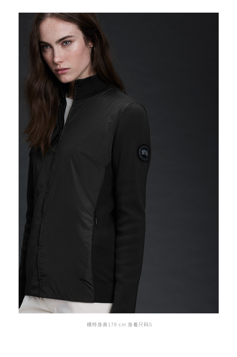 canadagoose加拿大鹅windbridge全拉链毛衣6934l67深蓝色xs