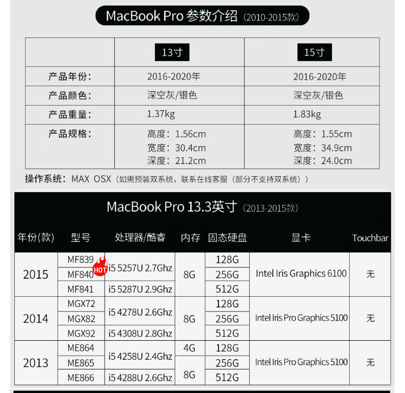 9，Apple 蘋果二手筆記本電腦AppleMacBook Air/Pro 商務辦公學習輕薄追劇設計制圖 9新13.3寸薄｜15款VE2-4G-128G