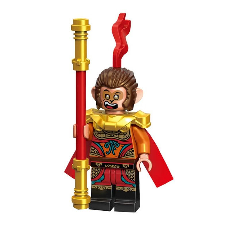 系列齐天大圣人仔金箍棒耳机小积木西游记圣诞节礼物积木玩具 孙悟空