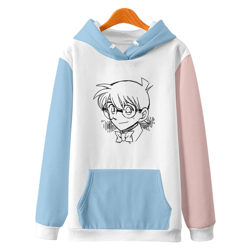 动漫名侦探柯南周边连帽男女学生秋冬季加绒外套衣服【预售款】 柯南