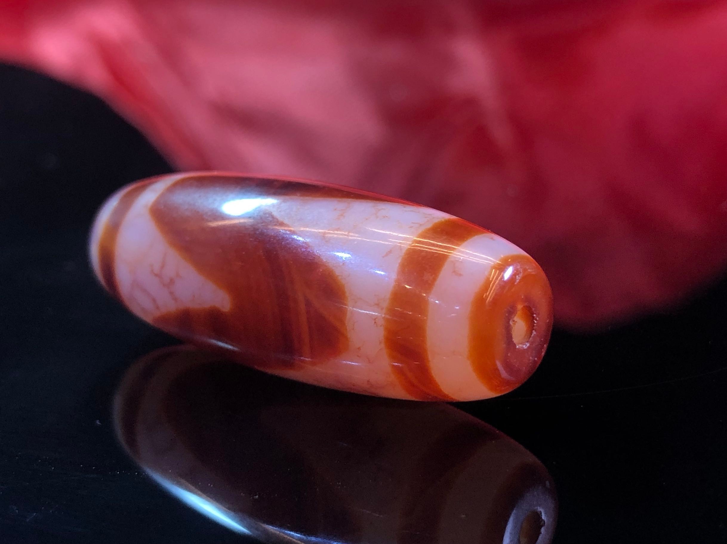 顶盈西藏虎牙老天珠火供配饰diy星月金刚菩提手串腰珠配珠配饰图片色