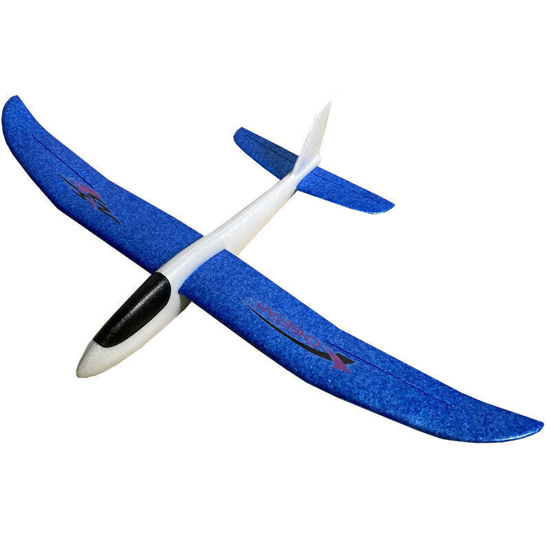 加厚款儿童环保手抛鲨鱼飞机模型泡沫飞机滑翔机耐摔耐磨玩具 86cm
