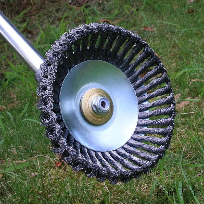 6寸8寸割草机200mm钢丝打草头除草轮钢丝轮园林除草除草盘 6寸【图片