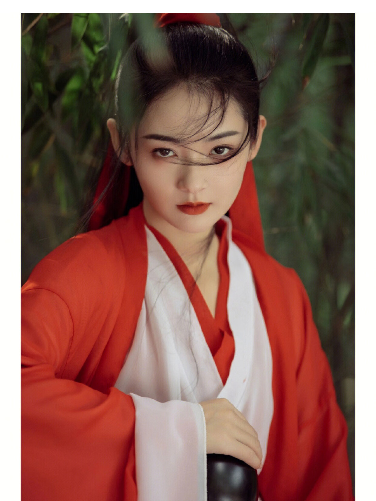 女侠风古装汉服红色侠女武侠风帅气中国风仙气飘逸古风交领魏晋制侠客