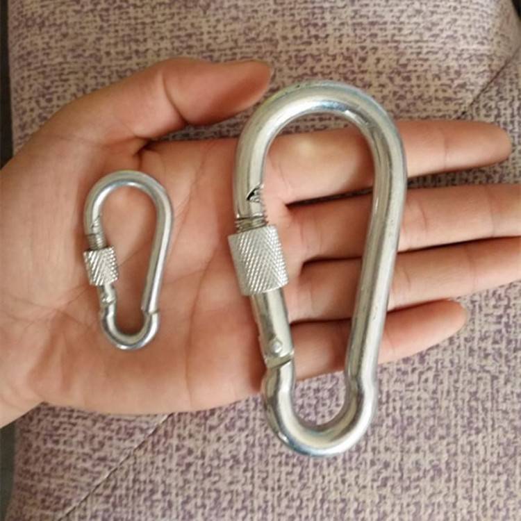 安全绳卡扣安全绳带挂钩水瓶登山锁扣卡扣大挂钩绳固定带钩子安全钩勾