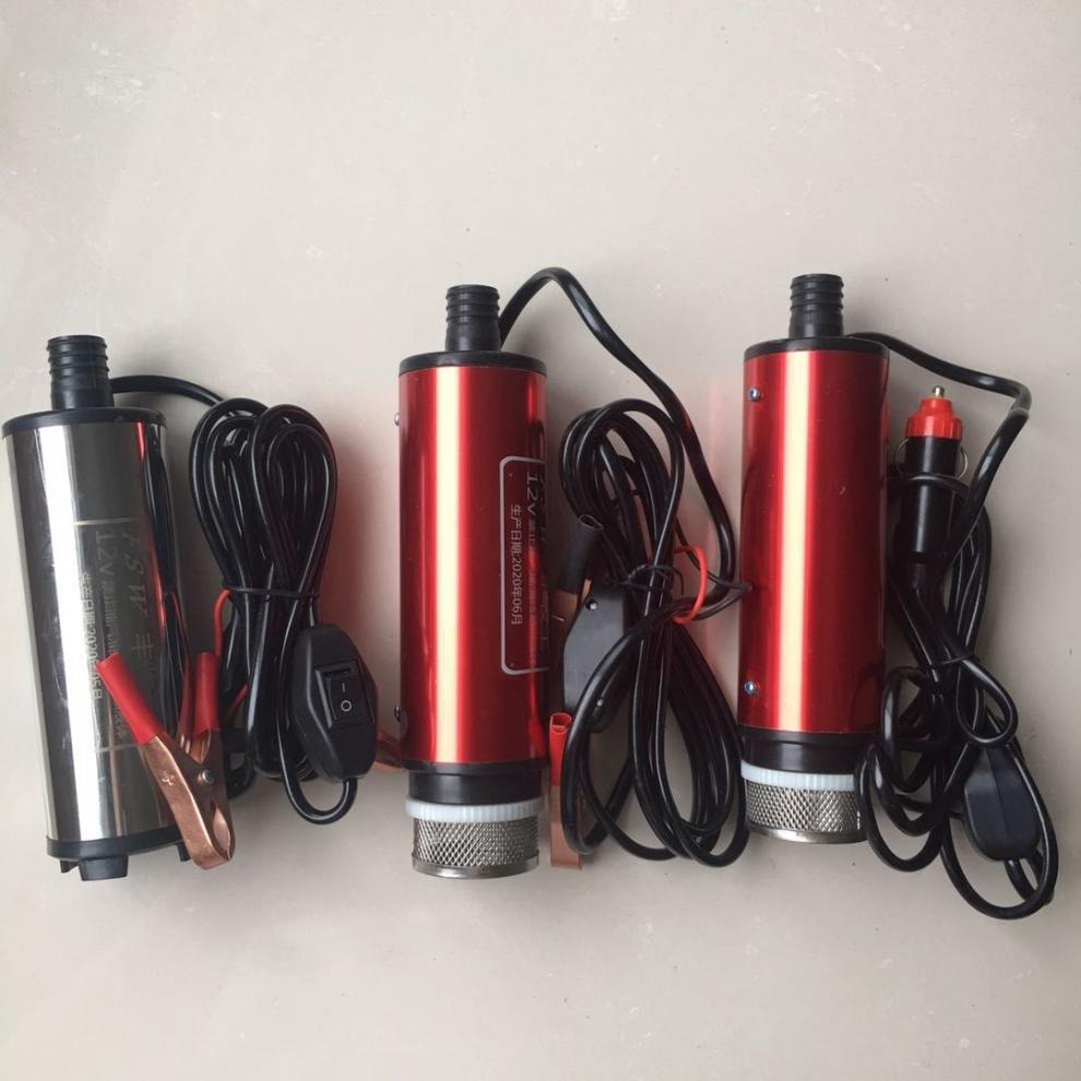 套裝電動抽油泵全自動抽柴油泵槍管12v24伏車載通用自吸式抽油泵 12v