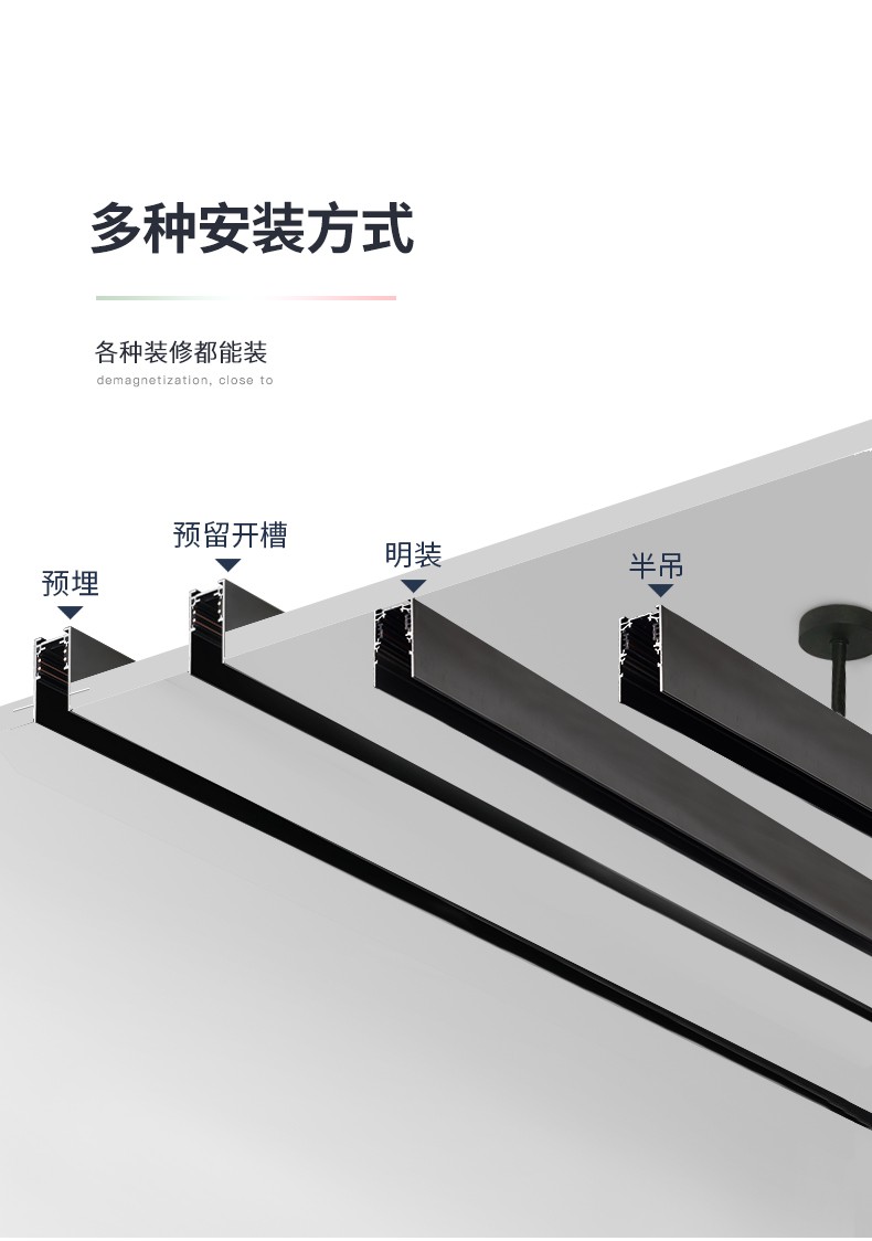 格栅射灯卡簧安装图解图片