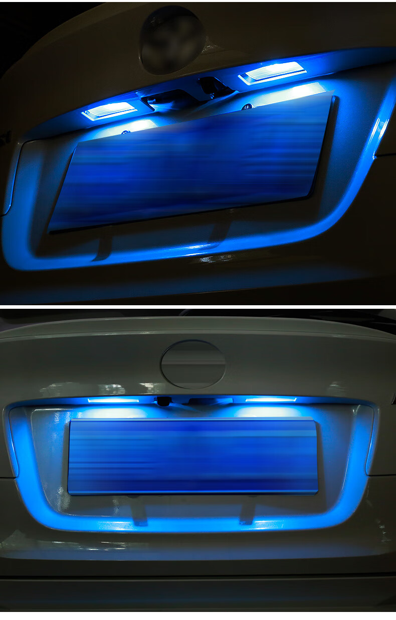 适用于丰田chr奕泽izoa牌照灯车牌灯照明灯示宽灯后灯改装冰蓝