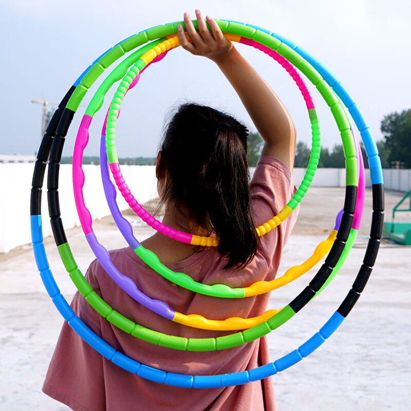 儿童呼啦圈幼儿园小号小学生小孩呼啦圈减肥瘦腰懒人可拆卸健身圈袋装