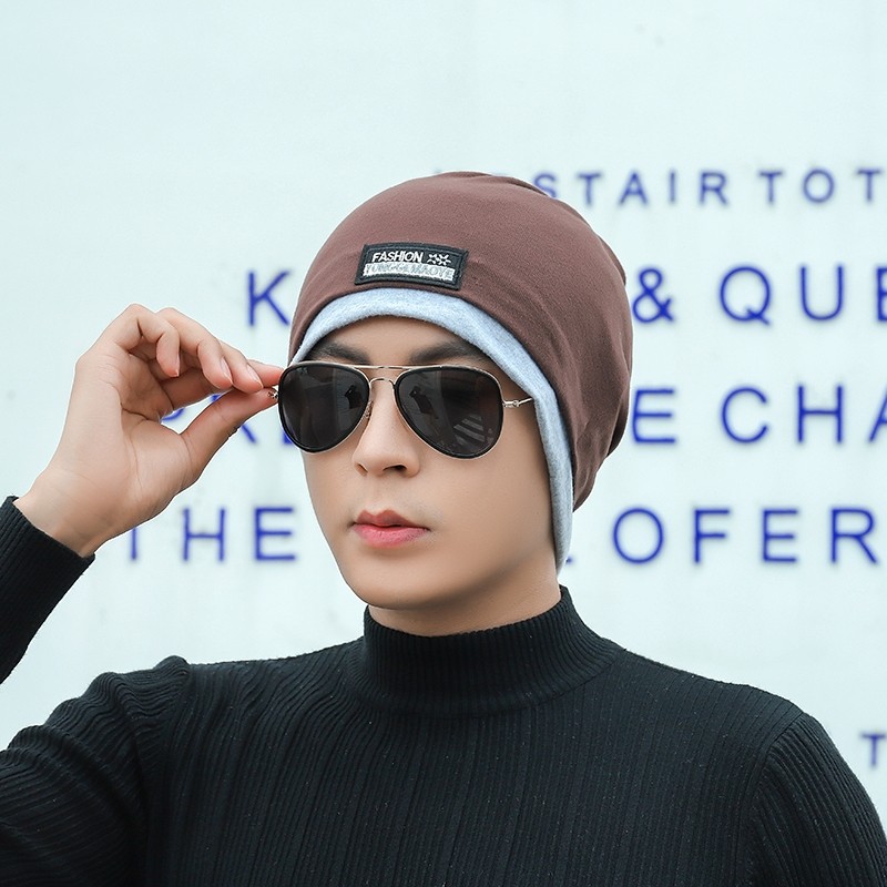 睡眠头套睡觉头罩中老年人老爸戴的老人睡眠男晚上冬天睡觉帽子头套