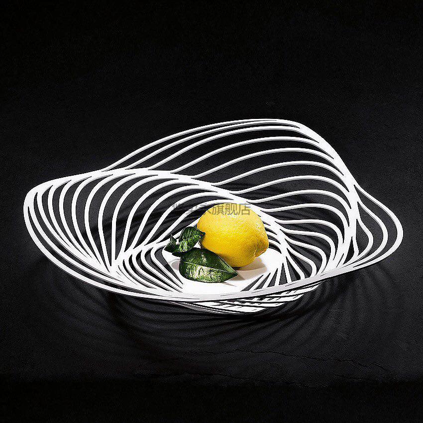 官方旗舰alessi果盘itrinity不锈钢设计创意置物篮水果盘家居装饰银色