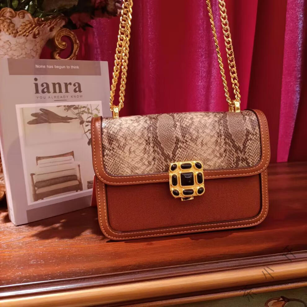 josephine/约瑟芬美丽动人2021新款单肩斜挎包 7846-y2416抖音同款 啡