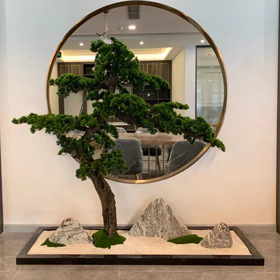 假树仿真树室内装饰18米1米仿真松树迎客松罗汉松假松树商场酒店装饰