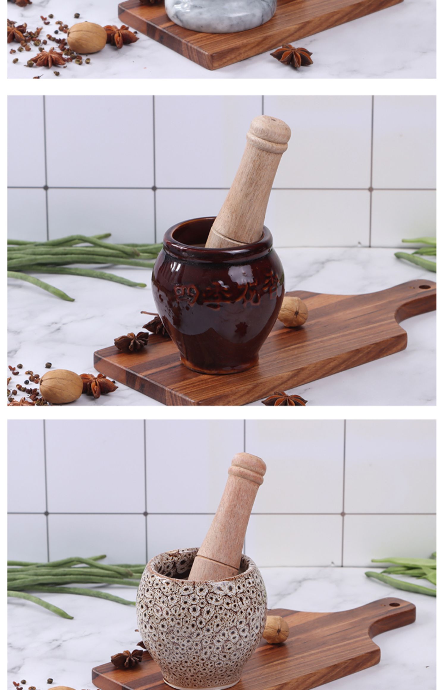 捣蒜器蒜臼子石臼手动石头捣碎罐儿家用研磨老式蒜泥神器捣药擂钵厨