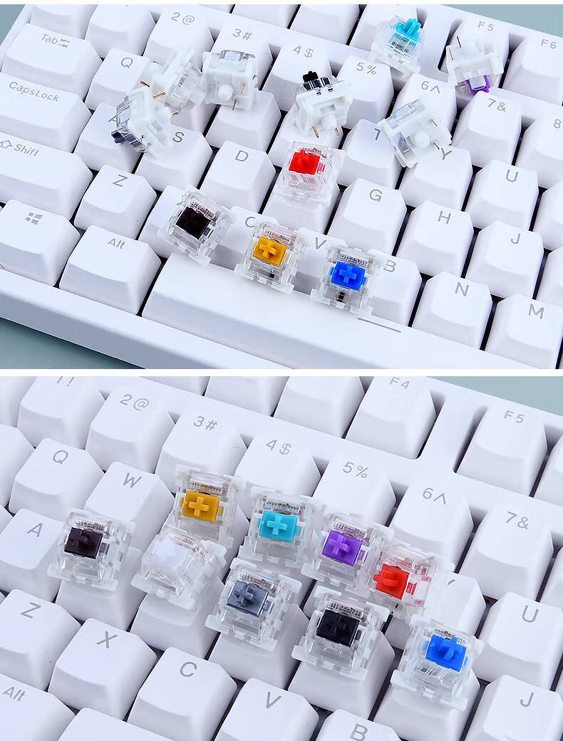 高特轴机械键盘轴体cherry樱桃更换紫轴青轴黑轴红轴茶轴开关按键热