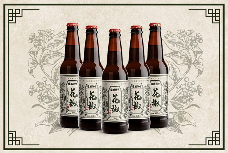 火锅搭产精酿啤休酿造花椒麻椒风味精酿啤酒闻涛小麦6瓶套装花椒啤酒6