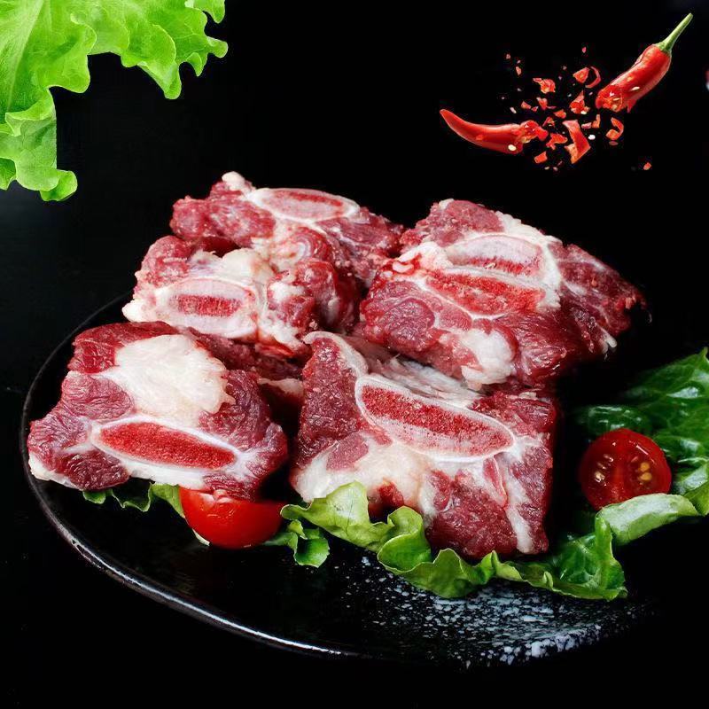 新鲜牛胸骨牛排骨头牛脆骨牛软骨牛软肋骨带肉牛排块纯牛排骨4斤特价