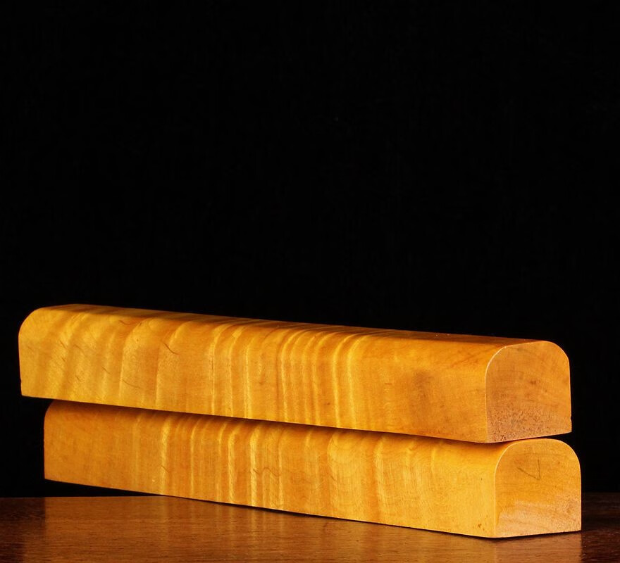 珠缘景翠金丝楠木雕镇尺一对文房四宝实木纸工艺礼品摆件收藏礼品金丝