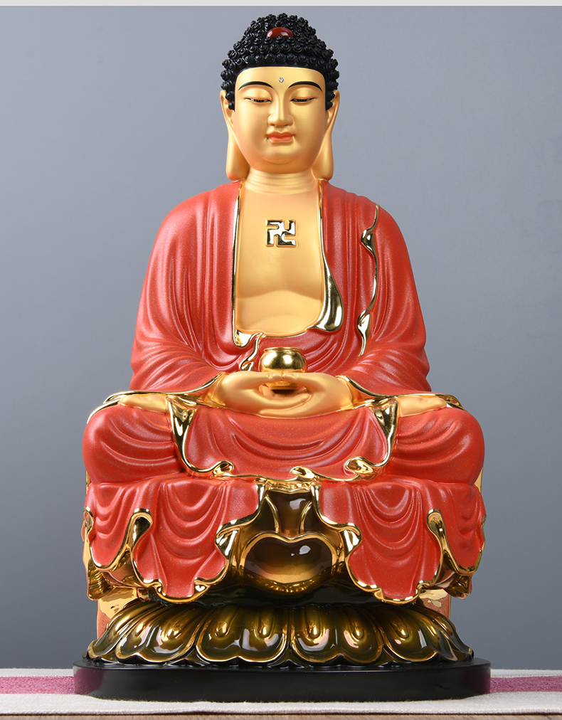 释迦牟尼佛佛像大全纯铜鎏金释迦摩尼大日如来佛祖摆件三宝佛供奉 10
