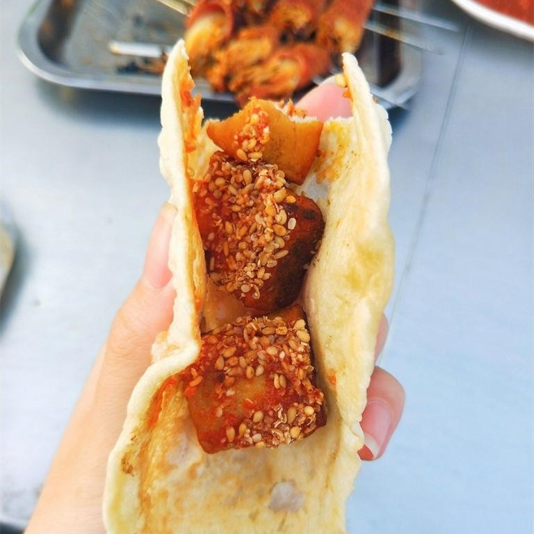 淄博烧烤卷饼网红特色山东烧烤小饼专用薄饼单饼原味手卷饼白皮饼