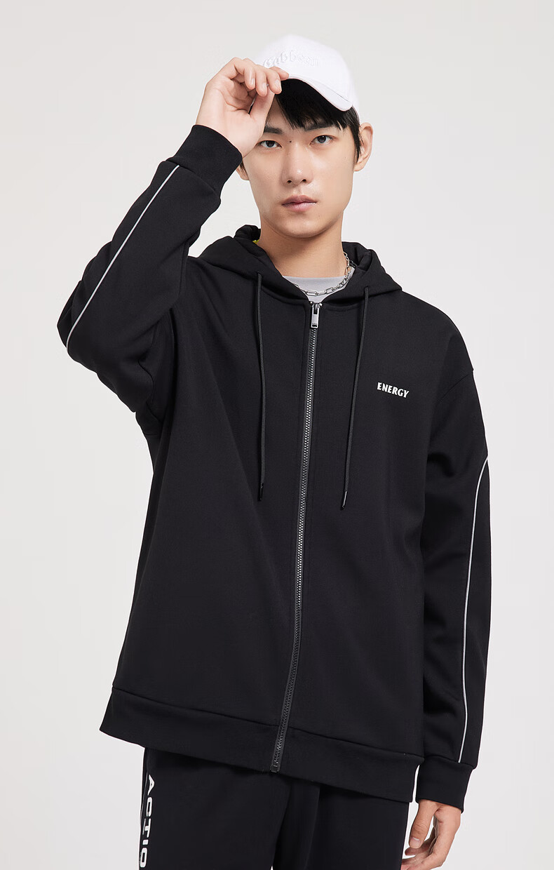 【卡宾3214153006】cabbeen/卡宾男装连帽卫衣男上衣青年男士衣服外套