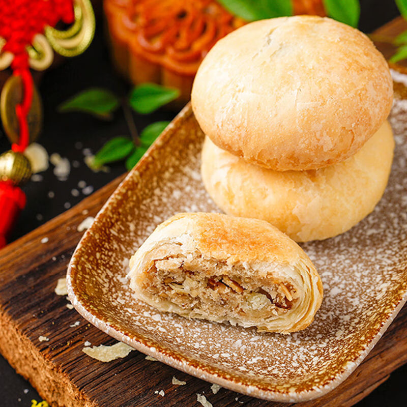 冠素堂 观音饼 200g 普陀山纯素食点心 佛饼供品 舟山特产 宁波糕点