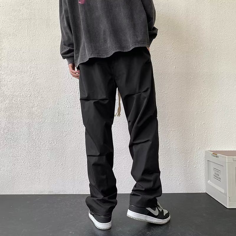 欧美高街潮牌vujade炸街休闲长裤vibe直筒宽松秋冬ins风